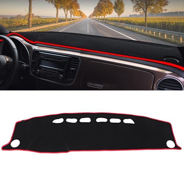 Bildekk for Dashbord i Bil, Lysbeskyttende Matte Teppe for Beetle 2012-2016