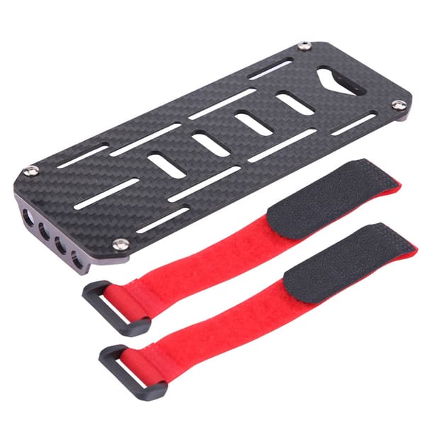 Batteriholder i kulfiber til 1/10 skala Crawler RC-bil