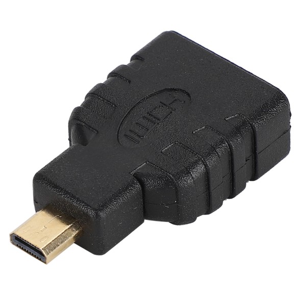 10 st Svarta ABS Micro HDMI till HDMI Adapterkontakt Stödjer 1080P för Raspberry Pi 4B