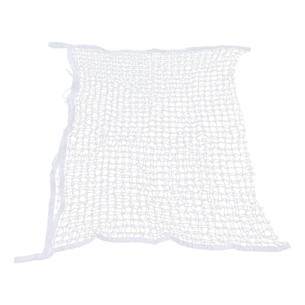 Hønetpose PE Vævet Reb Mesh Hulpose Heste Slow Feeder Foderopbevaringspose Hvid 120x90cm / 47,2x35,4in