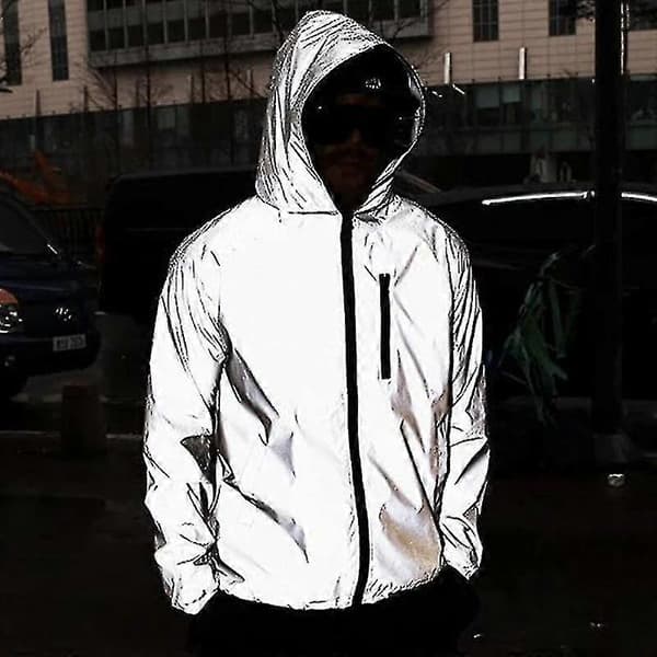 Vattentät varm reflekterande jacka Säkerhetsjacka med hög synlighet Lättvikt[ALM] 5XL
