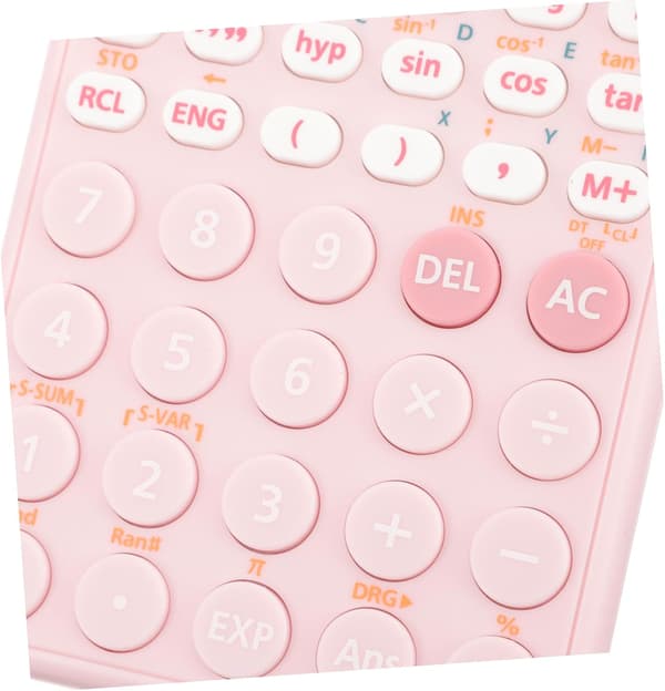 Scientific Function Calculator for University Students Pink Electronic Calculator with Screen for Office and Studies in Accounting and Competitive Exams