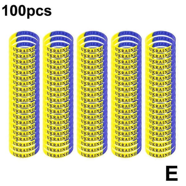 Ukraine Segmenteret Ukraine armbånd håndledsbånd Brown 100pc