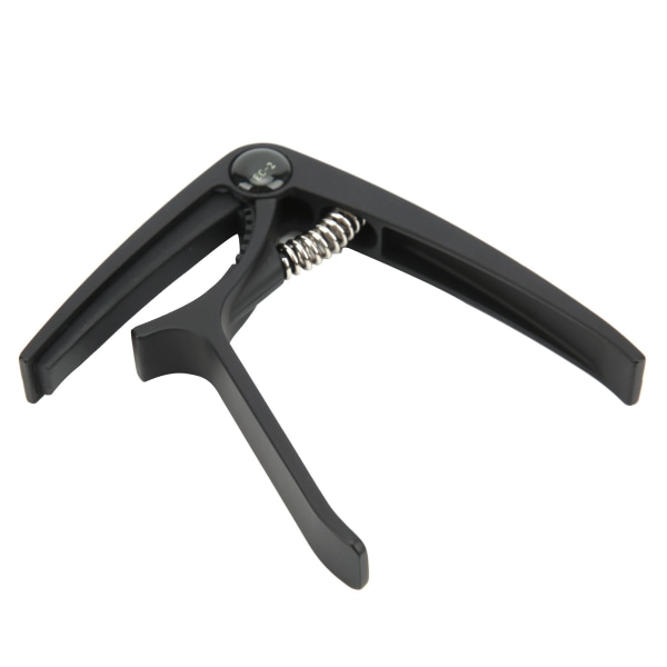 Guitar Capo Aluminiumlegering Humaniseret Design Bærbar Ballade Instrument Tilbehør Sort