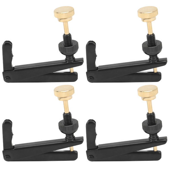 4 stk. Violin Finjusterere 3/4‑4/4 Cello Dele Strengværktøj Udskiftning Instrument Tilbehør Sort