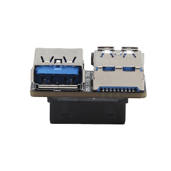 20-nastainen USB 3.0 -adapteri 19-nastainen jakaja-muunnin 2-porttinen A-naarasliitin emolevy