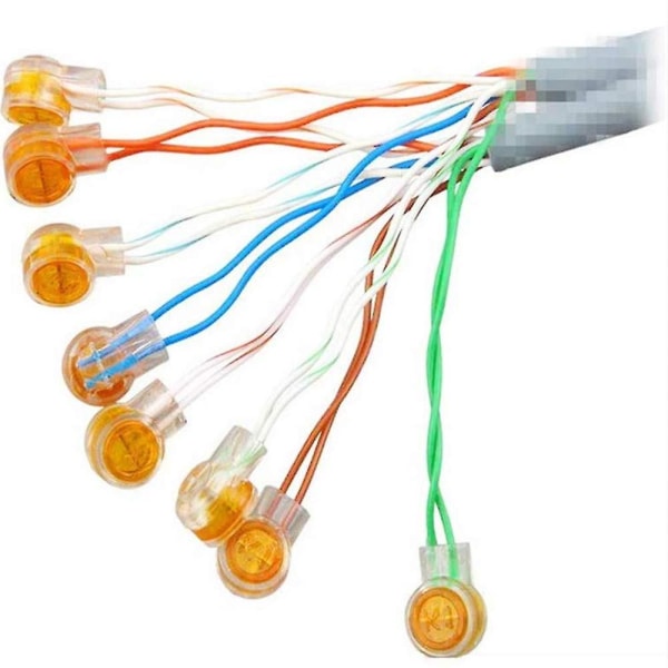 K1-kabelkoblinger - 200 stk., skjøtekoblinger for data- og telefonledninger