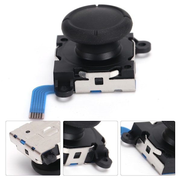 Analog Joystick Tumspak Knapp Modul Ersättning för Switch Joycon/Lite Controller Svart