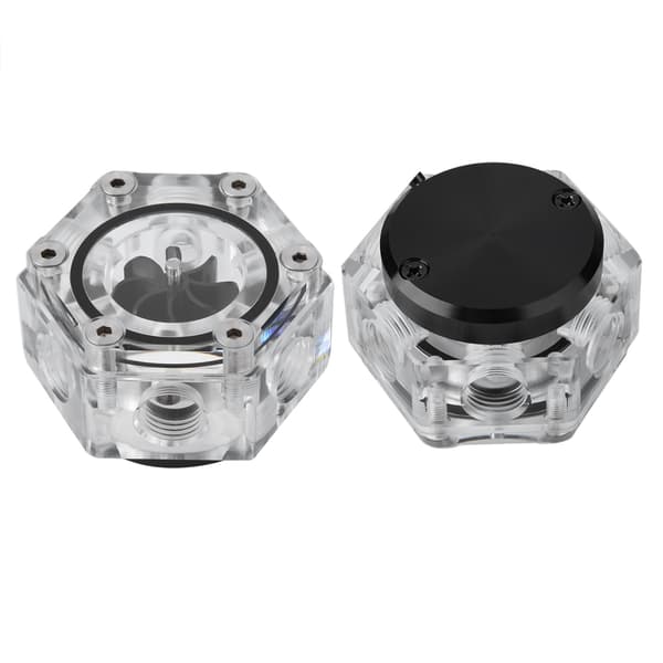 6-veis akryl flowmeter indikator G1/4 gjenger for PC datamaskin flytende vannkjøling