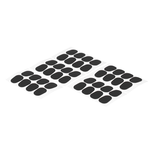 40 stk. Munnstykke Puter Lapper Pads Tilbehør for Alt-/Tenorsaksofon Klarinett Svart 0,5 mm