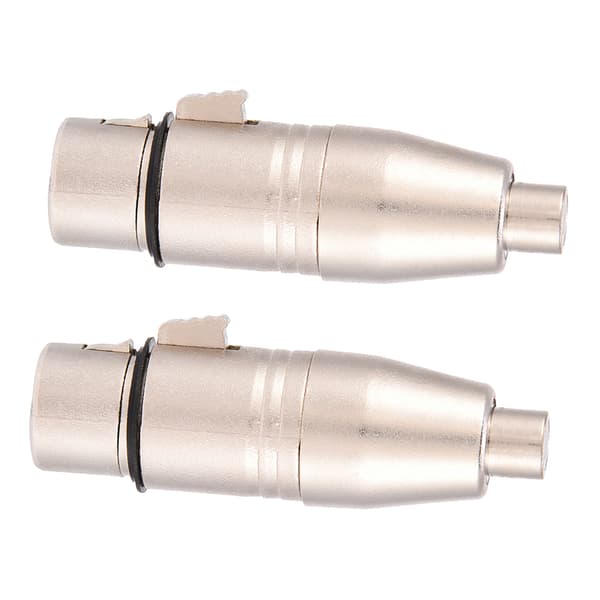 2 stk. 3-Pin XLR Hun Jack til RCA Hun Audio Mikrofon Mic Connector Adapter