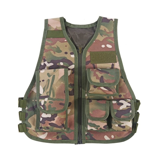 Kuuma lasten naamiointiliivi ulkoilutaisteluihin ja metsästyspeleihin (CP Camouflage L)