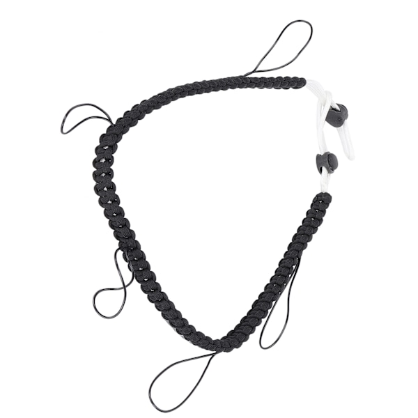 Flugfiske Lanyard Halsband Nylon Flätad Rem Fiske Nipper Patch Forcep Hållare Verktyg