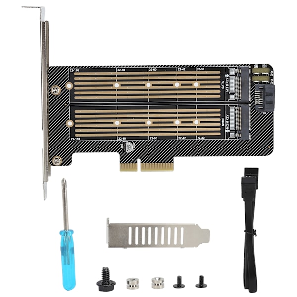 Riser Card SSD til PCIE SATA DualDisk Transfer Udvidelseskort til Windows OS X LINUX