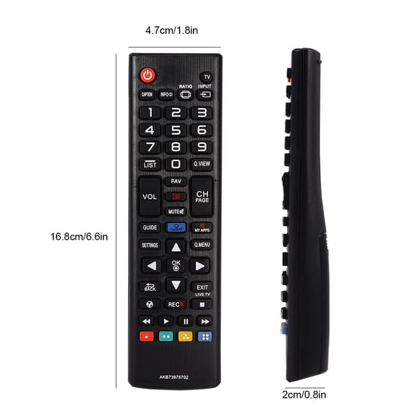 Erstatningsfjernkontroll for LG AKB73975702 TV