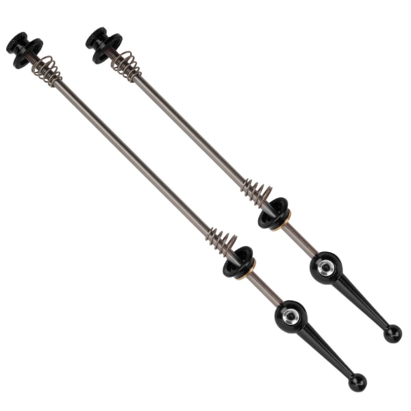 Hurtigudløsnings Spændeske Mountainbike Titanium Skaft Titanium Legering Foldbar Hjul Sæt Sort