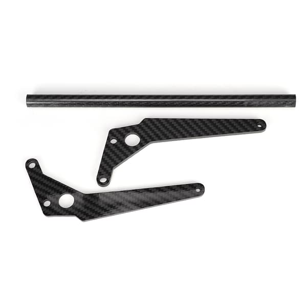 Kulfiber 0,5in Motorcykel Telefonholder Navigator USB Oplader Stand Bracket