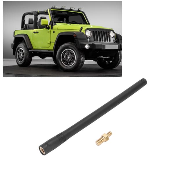 7.5in Svart Radioantenn Modifierad Passar Jeep Wrangler 2007-2017