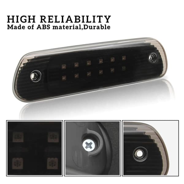 til Jeep Grand Cherokee 1999-2004 LED 3. bremselys bagmonteret stoplygte, røget sort-WELLNGS