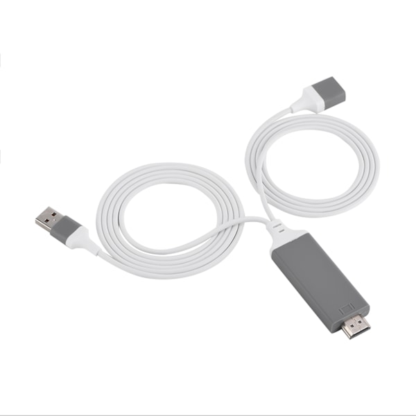 3 Farver Telefon til HDMI Kabel til IOS Interface Digital AV Adapter 1080P Plug Play til IOS Android Hvid