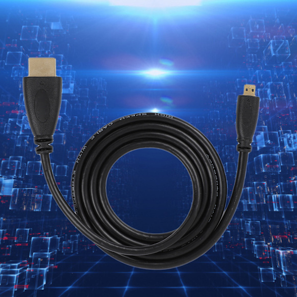 Micro-HDMI - HDMI -sovitinkaapeli 1440p/1080p/1080i/720p/480p, sopii Raspberry Pi 4B:lle