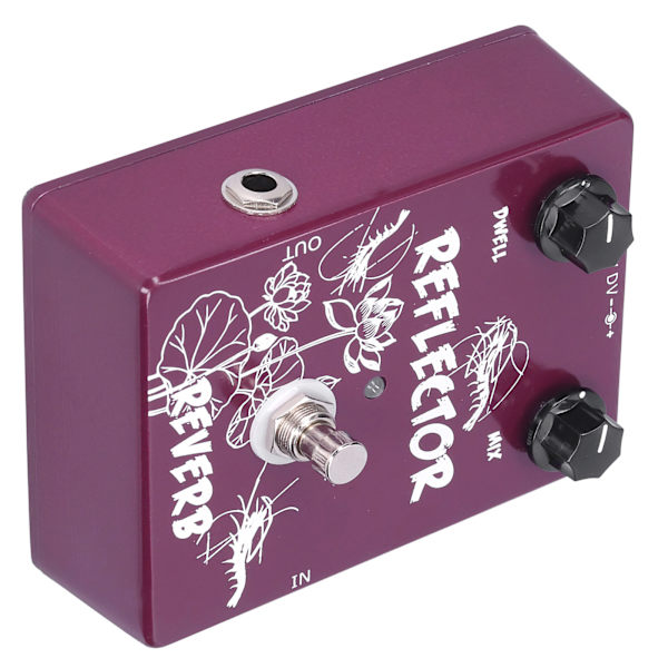 Spring Reverb Pedal Elgitarr Reflektor Effekt Tillbehör Aluminiumlegering Skal CP‑44