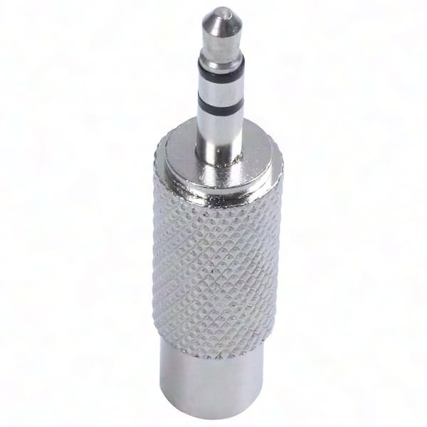 4x 3,5 mm han til RCA hun stereo lydadapter, sølv
