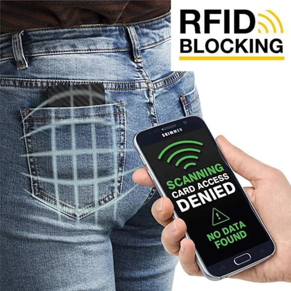 Kolfiber korthållare, RFID, svart - Julklapp, en storlek passar alla