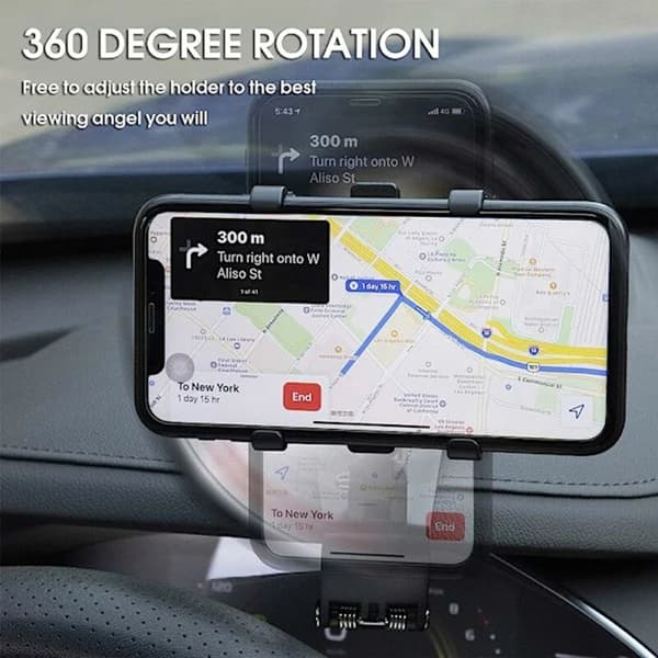 [Black Dashboard] Multifunctional Car Mobile Phone Holder Rotating Navigation Bracket