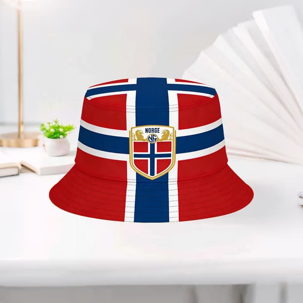 VM 2026 Norges flagspandhat, fodboldfanhat[BEMS]