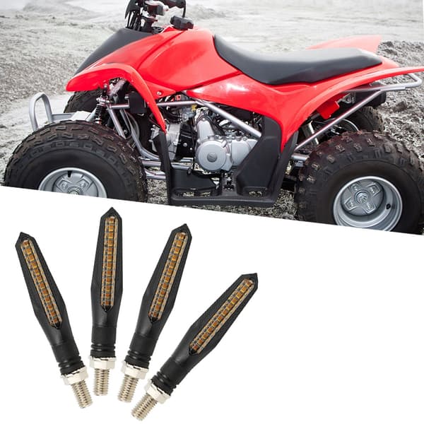 4 stk LED Flowing Water Blinklys Indikator Blinklys til Motorcykel