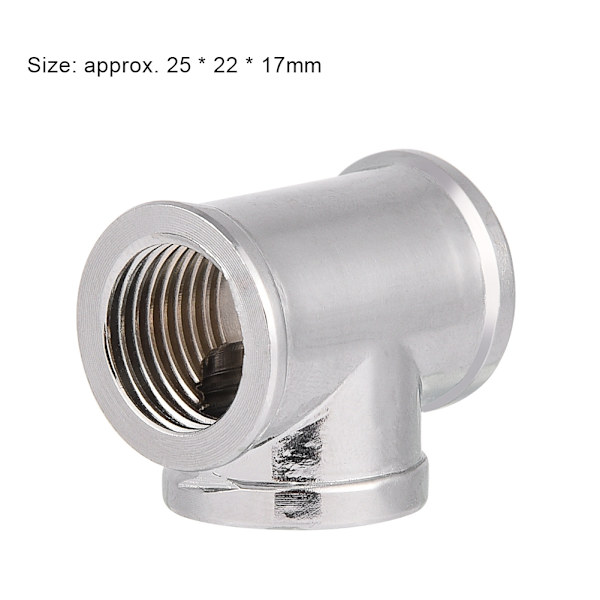 G1/4 Gevind 3 Vejs T Form Fitting Splitter Adapter til PC Vandkølingssystem