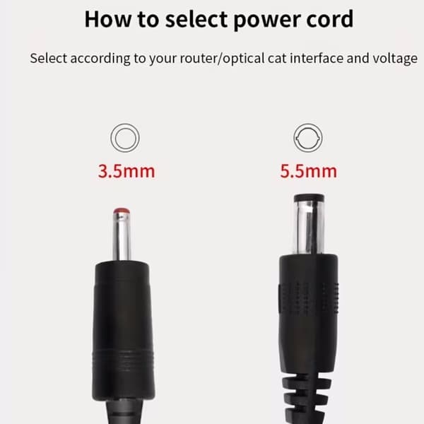 USB Boost-omformer med LED-skjerm, trinn-opp DC 5V til 9V/12V-kabel