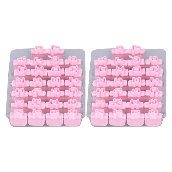 2 bokser engelske bokstavformer kake fondant utskrift stempling silikonform kakedekorasjon 0.2