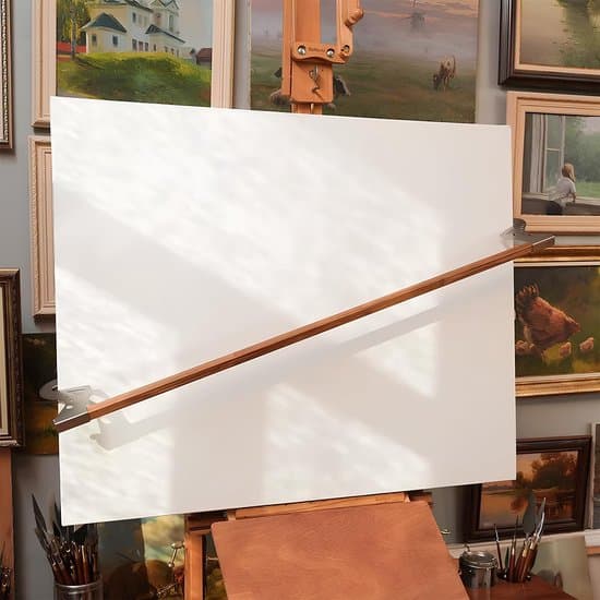 Painting Hand Rest - Metal Hand Bridge and Wrist Support - Adjustable Height and Angle - For Precise Drawing and Fine Details - Silver