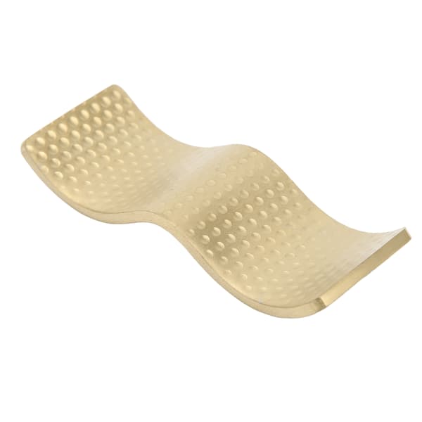 Pindholder i rustfrit stål, dobbelt anvendelse, non-stick, elegant spisepindholder til ske, gaffel, guld