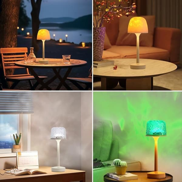 2026 Bathroom Lamps, Wave Projector Lamp, Dual-Mode Atmosphere, Underwater Water Ripple Lights