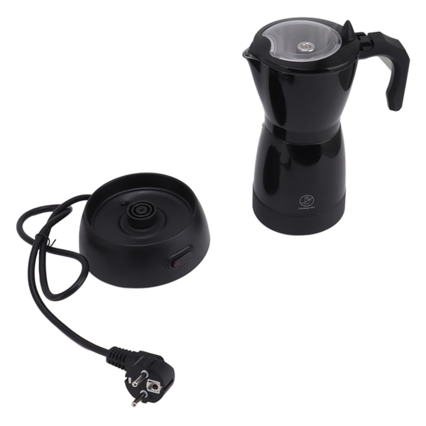 300ml Elektrisk Moka-kanne 6 Kopper Visuell Elektrisk Kaffetrakter for Hjemmekjøkken Dessertbutikk 220‑240V EU-Støpsel
