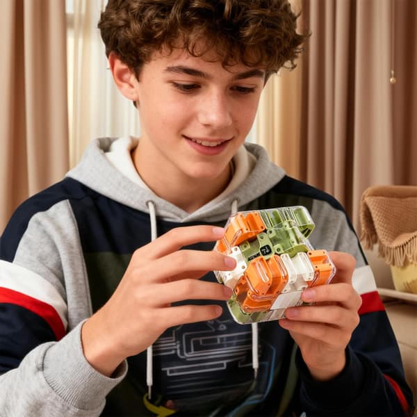 Puzzle Maze Cube - A captivating brain teaser toy, a spatial awareness brain training toy, relieves stress and cultivates logical thinking (1 pc).