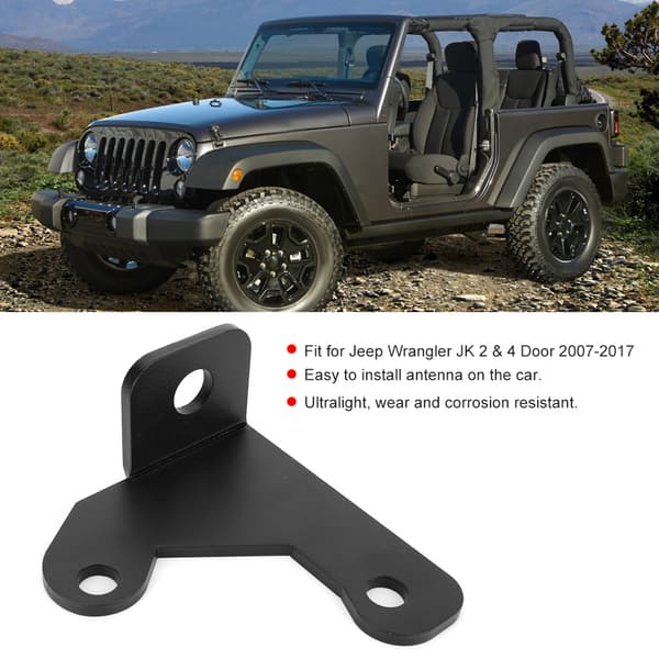 Bagklapsantennebeslag Støtte Stand Holder Base Passer til Jeep Wrangler 2007-2017