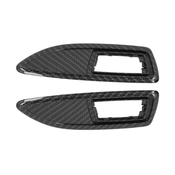 2 stk Sideblinklys Repeater Ramme Sett Bil Tilpasninger Utskifting for Vauxhall Corsa D Serie 2006‑2014 Karbonfiber Stil
