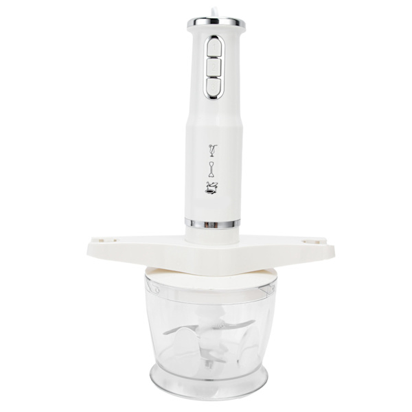 Multifunktionell Handmixer 600W Elektrisk Omrörare Matberedare EU-kontakt 220V Vit
