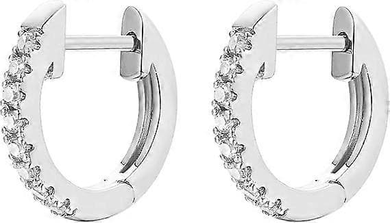 14K Guldbelagte Cubic Zirconia Manchetøreringe Huggie Stud