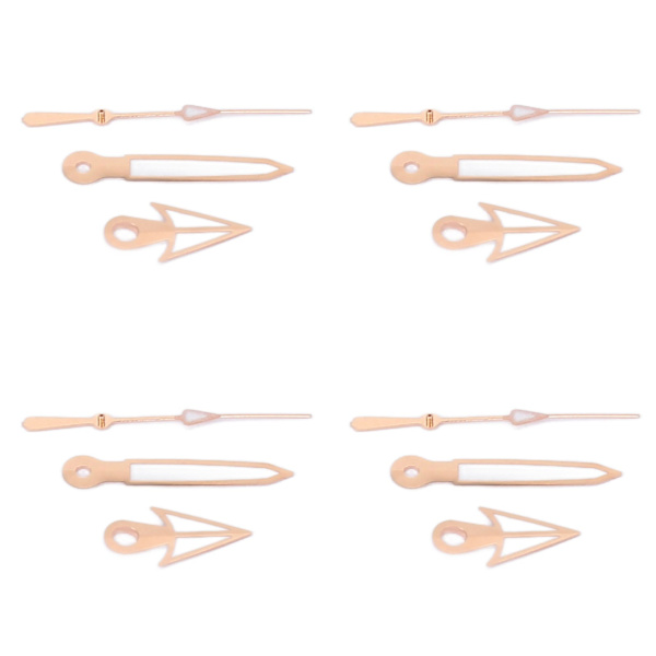 10st Set Klockvisare Klockhänder Timme Minut Sekund Självlysande Klockrörelse Modifieringsdelar för NH35 NH36 SK-25