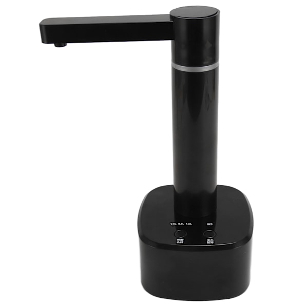 Bordvanddispenser Automatisk Vandpumpe Vanddispenser til Flaskevand med Roterende Dyse 3 Volumenindstillinger Sort