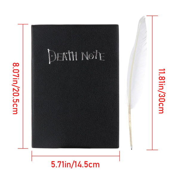 Anime Death Note Notebook Sæt 1