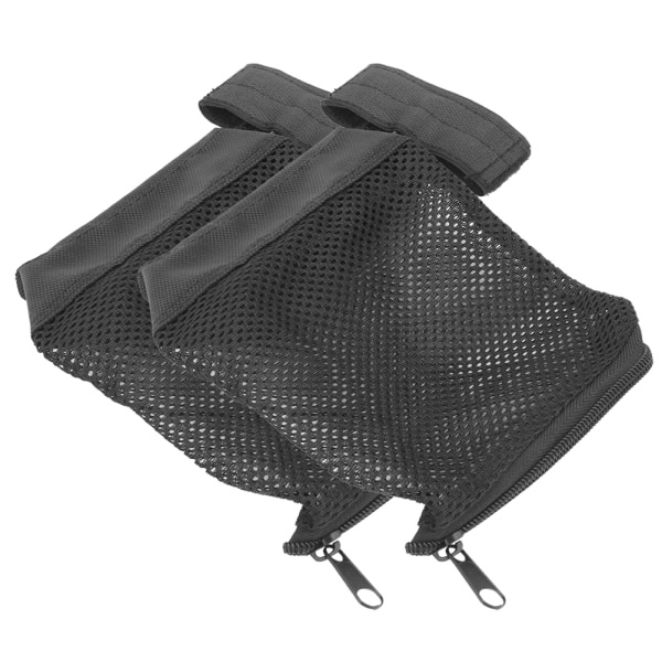 2 stk. Messing Hylsterfanger Lynlås Bund Hylsterfanger Nylon Mesh Taske Messingfanger