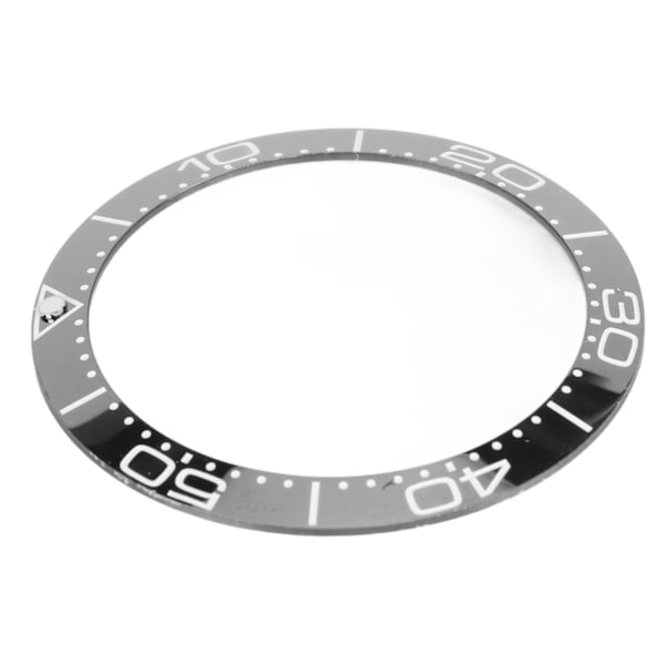 Keramisk Klockring Professionell 38mm Klockringsinlägg Ersättningsdelar Tillbehör för Urmakare Svart Bas Vit Siffra
