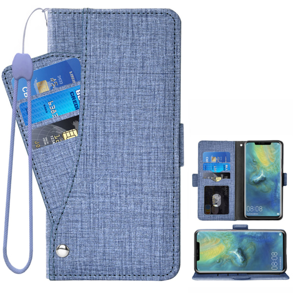 Telefonfodral för Huawei Mate 20 Pro plånboksfodral med flip-fodral Blue  655f | Blue | Fyndiq