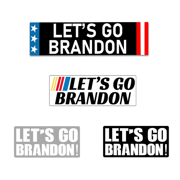 Let's Go Brandon Stickers Bilsticker Dekal Sjov til Skateboard Laptop Hjelm